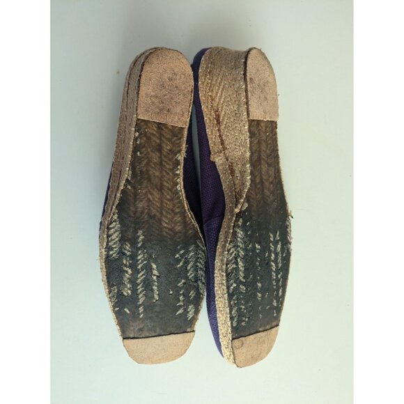 Vintage Andre Assous Purple Espadrilles Women's Sz 6, 6.5 Canvas Rope Heel Spain - Picture 14 of 16